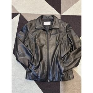 Wilson's Maxima‎ Leather Jacket Vintage Women’s Size XL Zip Up 1985 Black